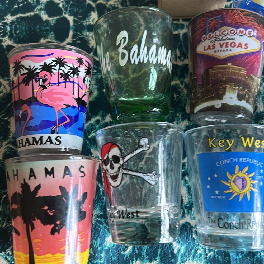 Assorted Vibrant Shot Glass Set